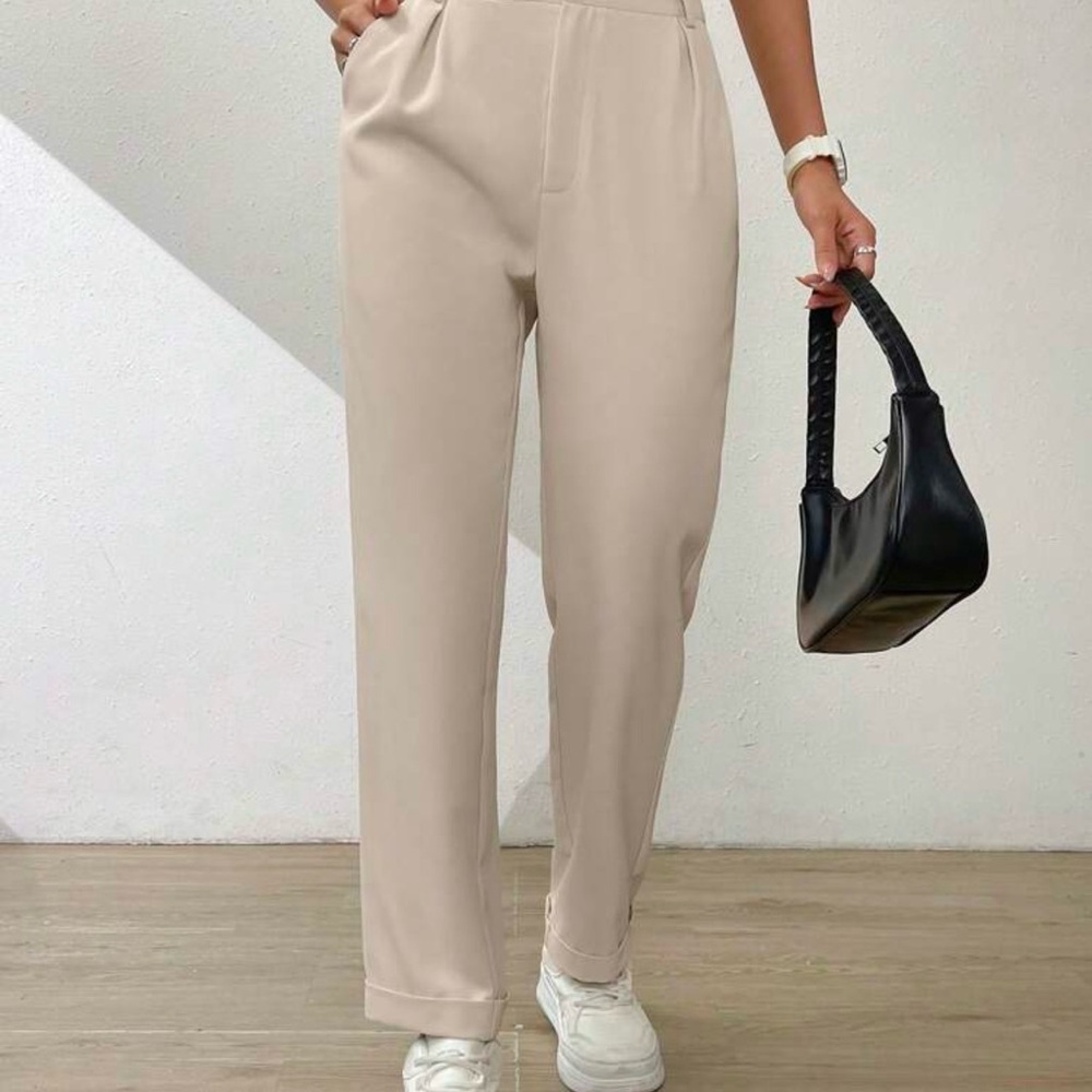 SHEIN Cream Women's Trousers